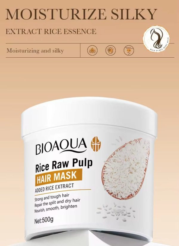 Bioaqua Rice Raw Pulp Hair Mask