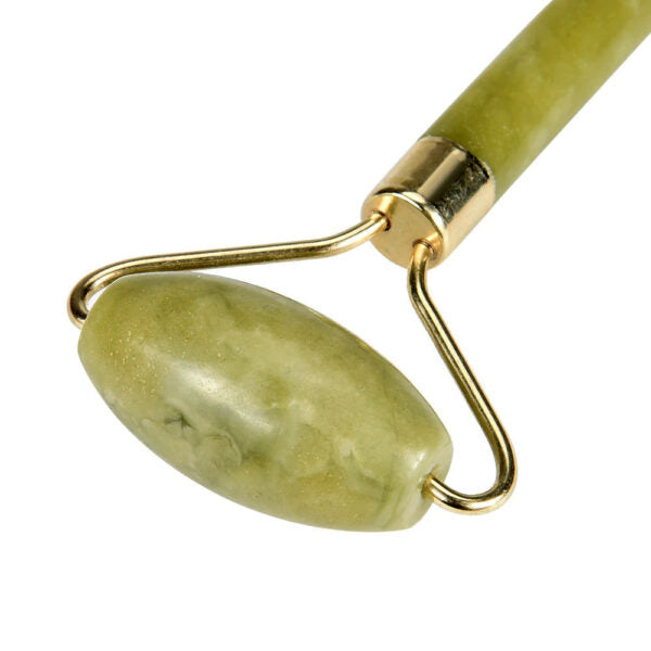 Jade Marble Roller - Double Head Facial Massage Tool for Face Lift, Relaxation, and Skin Care