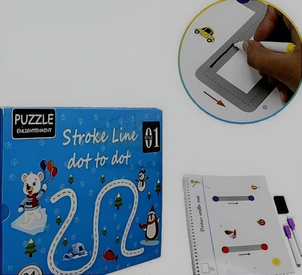 Kids Educational Learning Tracing Book Stroke Line Dot To Dot Magical